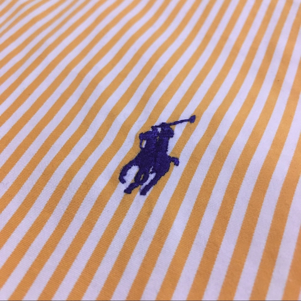 Polo Ralph Lauren Dress Shirt Men Medium Stripes